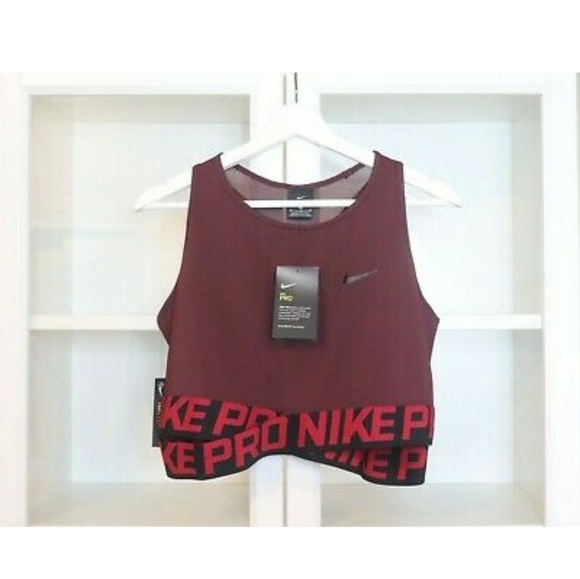 Nike Tops - Nike Pro Training Cross Over Cropped Tank